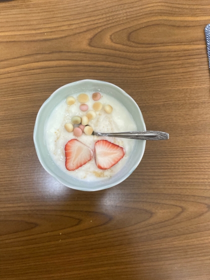 朝食にいただきました♪
いちごが美味しい季節ですね！
素敵なレシピありがとうございます(^^)