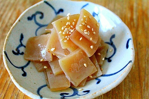 薄切りこんにゃくの金平