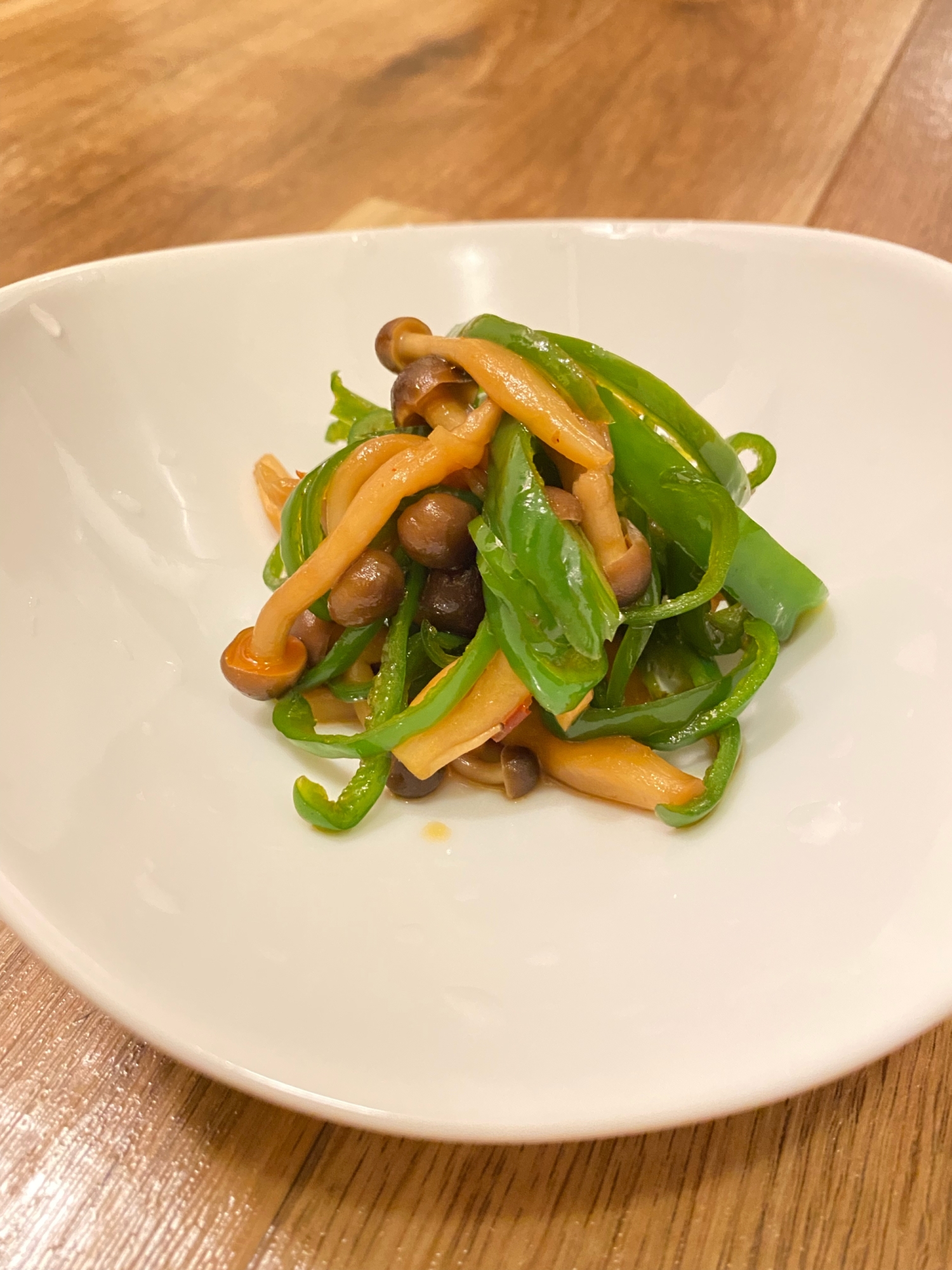 ピーマン克服!しめじとピーマンの甘辛炒め