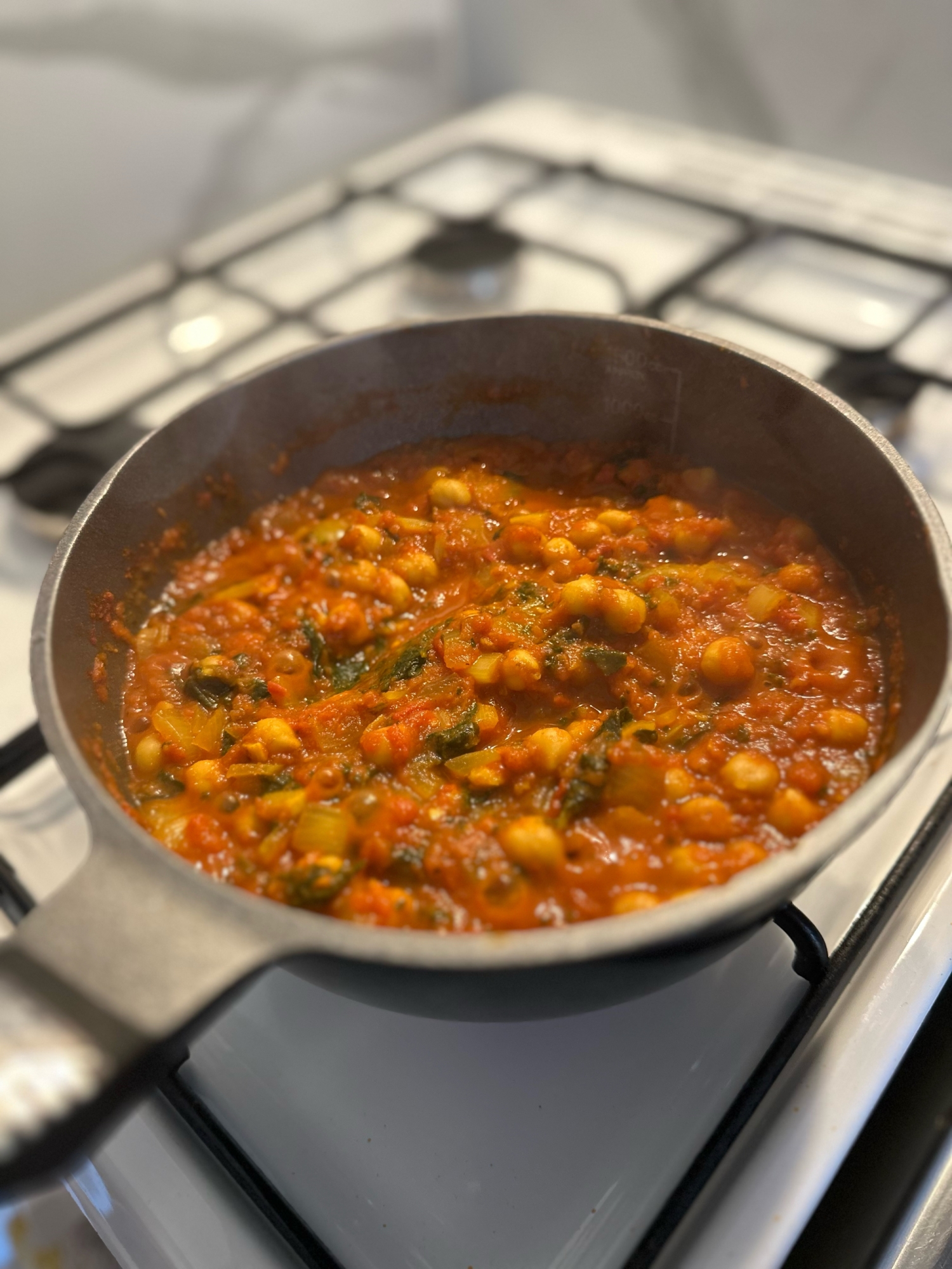 ひよこ豆♡トマトとカレー風味