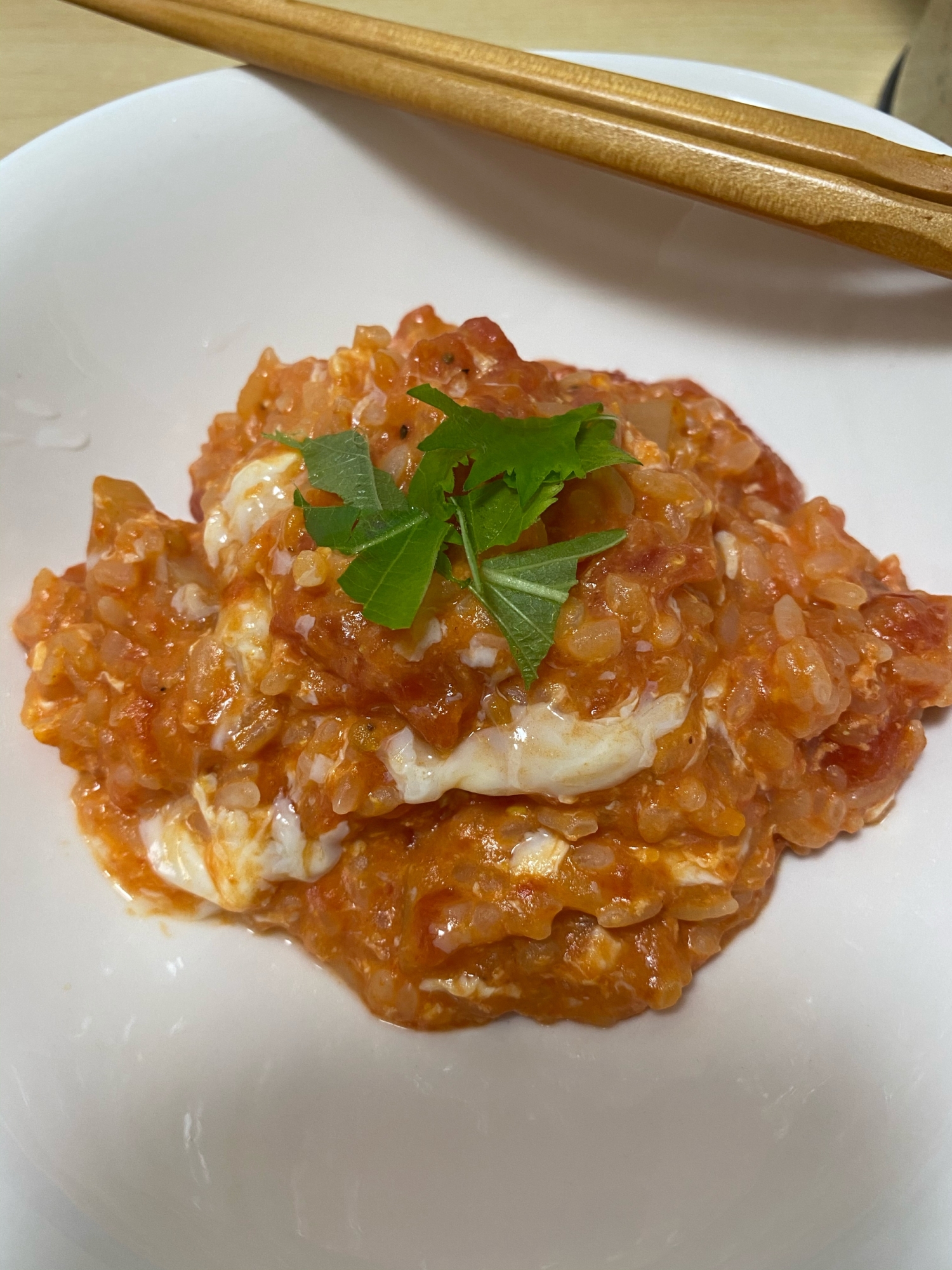 大葉が香る♪トマトリゾット