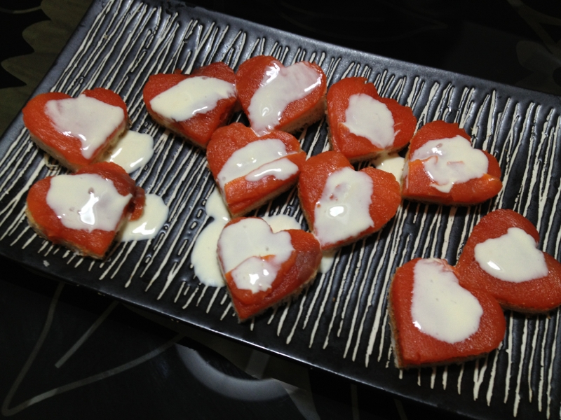バレンタインに♡ スモークサーモンの前菜