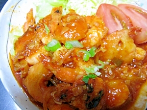 揚げずに簡単!ピリ辛エビチリ