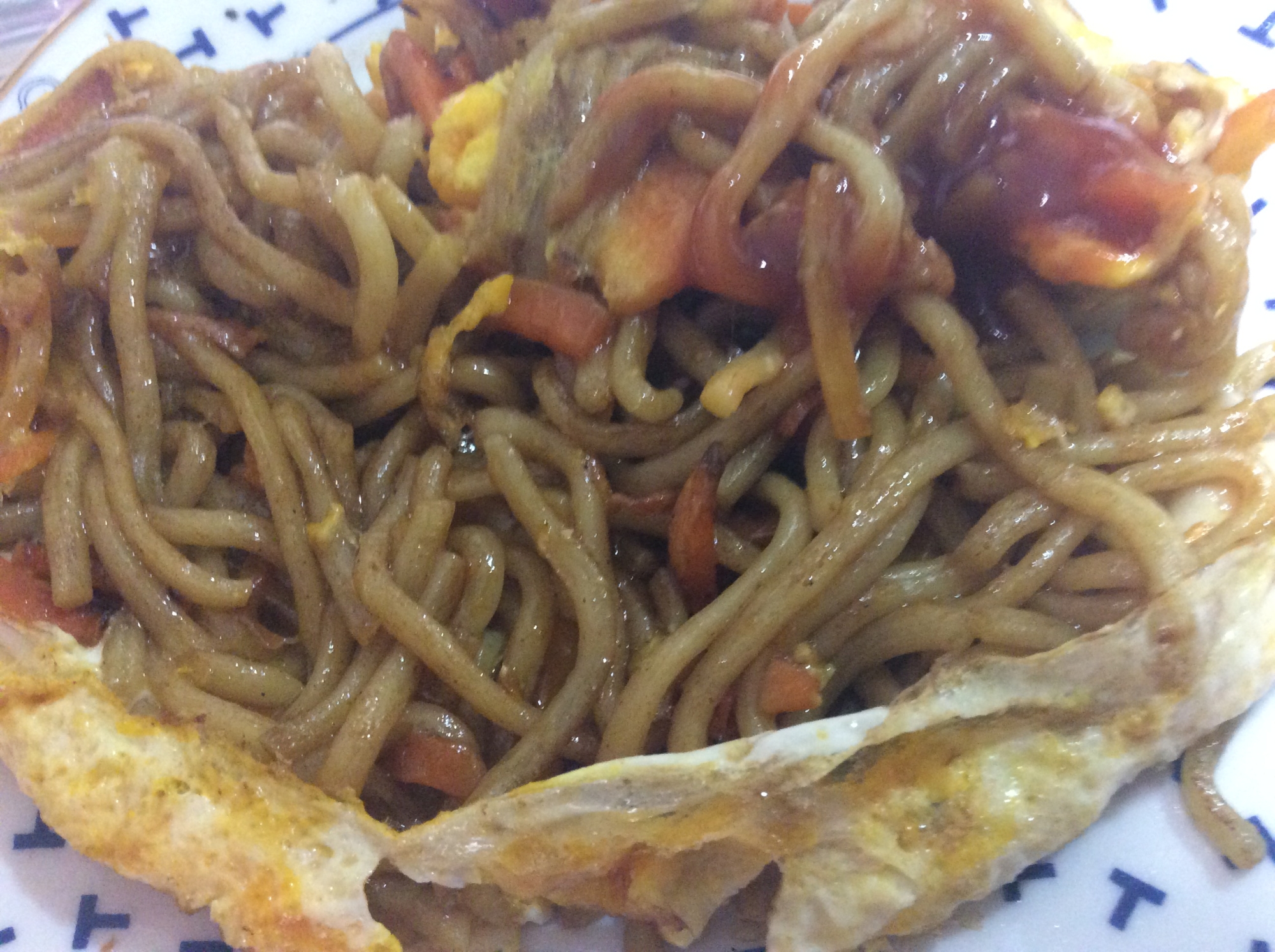 焼きそば卵焼き