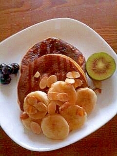 大豆粉のバナナパンケーキ