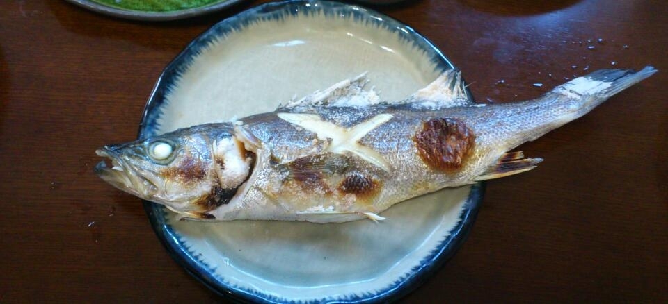 【釣り魚料理】セイゴの塩焼き