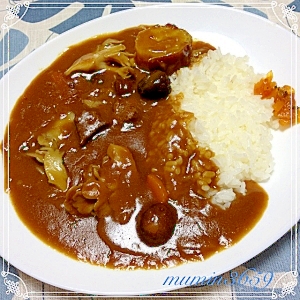 いつものカレーに秋をプラスするカレーライス