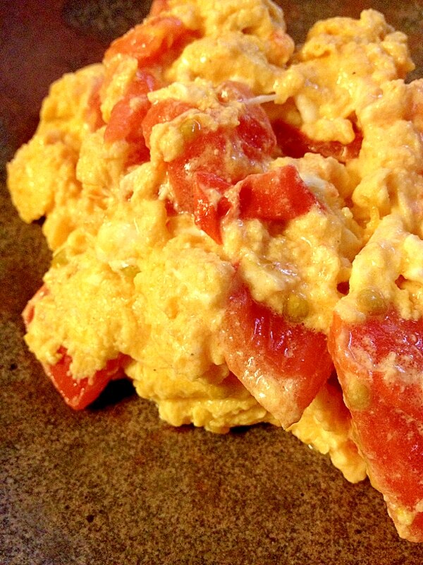 とろっと 熱々 トマトと卵の炒め物 レシピ 作り方 By ゴールデンアルジータ 楽天レシピ