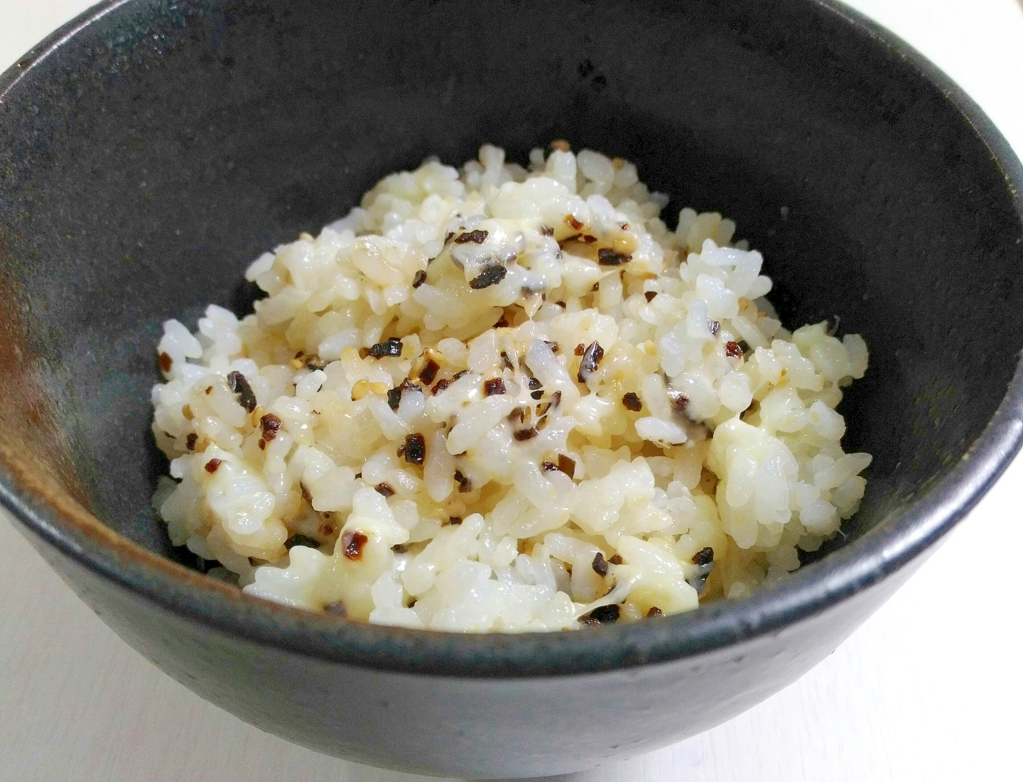 ふじっ子塩こんぶで☆ごま昆布チーズご飯