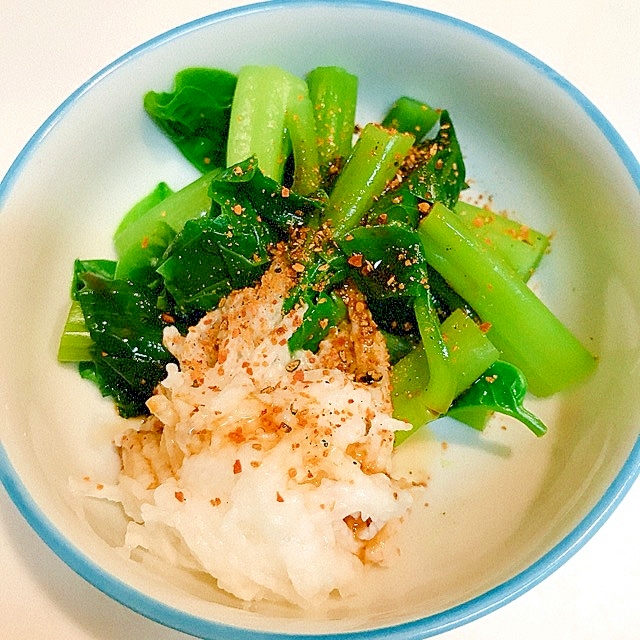 つるなと長芋の♪一味醤油がけ