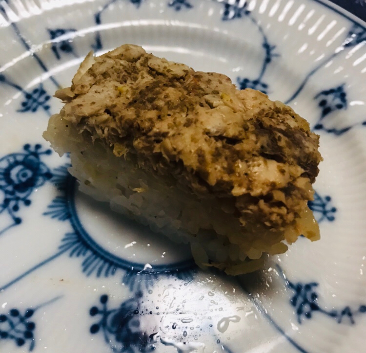 ハマチフレークの押し寿司