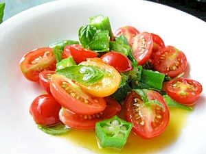自家製夏野菜の簡単サラダ