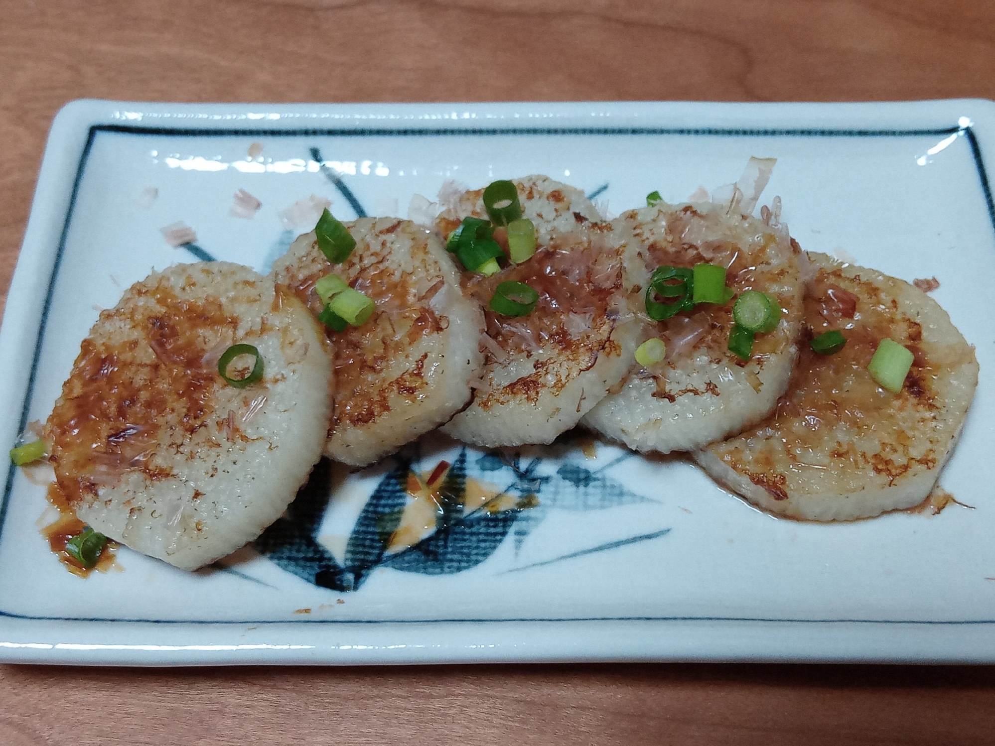 焼き長芋のおかかぽん酢がけ