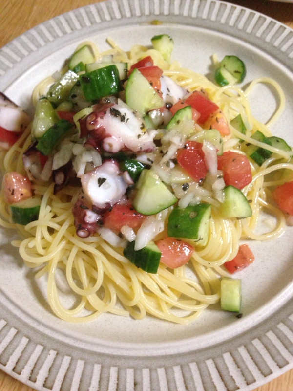 タコの冷製パスタ レシピ 作り方 By 猫猫ルホ 楽天レシピ タコの冷製パスタ レシピ 作り方 By 猫猫ルホ 楽天レシピ