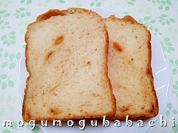 ＨＢで作る☆キャラメルピーナッツ食パン
