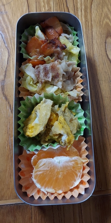 青椒肉絲のもとで豚キャベツ炒め