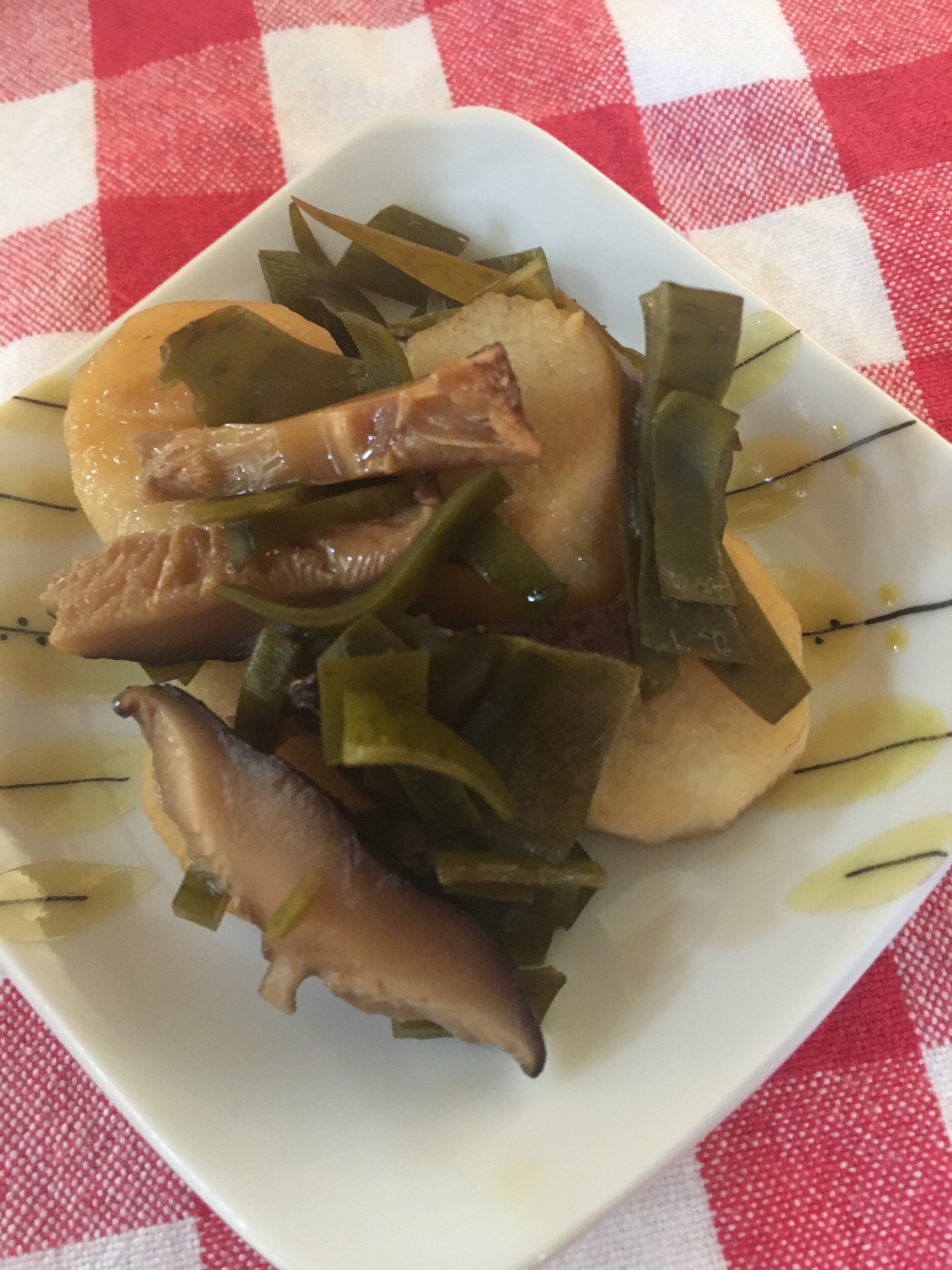 長芋と椎茸の煮物