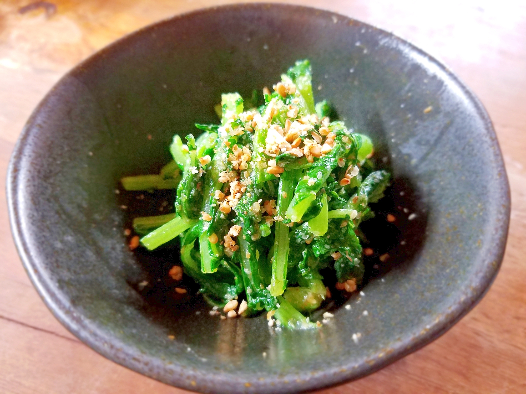 大根葉のごま味噌和え