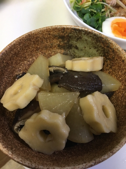 大根&ちくわぶの煮物はじめて挑戦してみました。美味しくできてよかったです♪