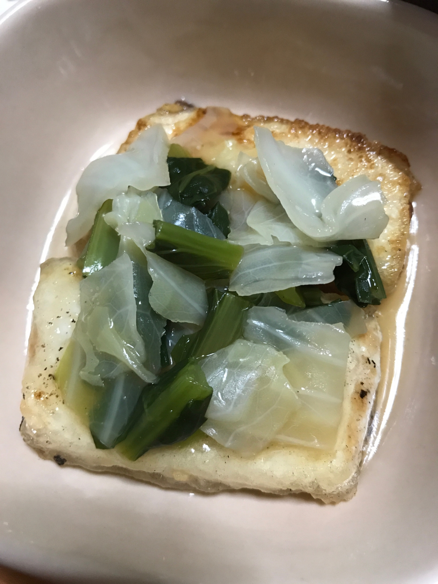 揚げ出し豆腐の野菜あんかけ