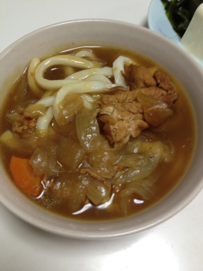 家で初めてカレーうどんを作りました！子ども達が美味しい☆と大絶賛でしたo(^_^)o