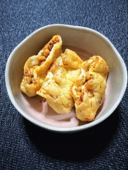 ビールに合う♪我が家の“納豆チーズおあげ”