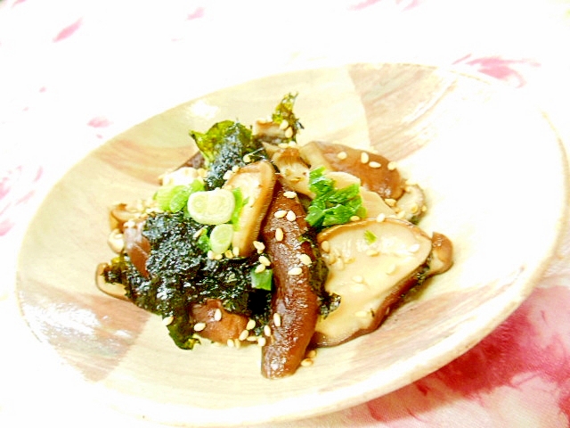 レンチンde❤椎茸と韓国海苔のとりあえず❤