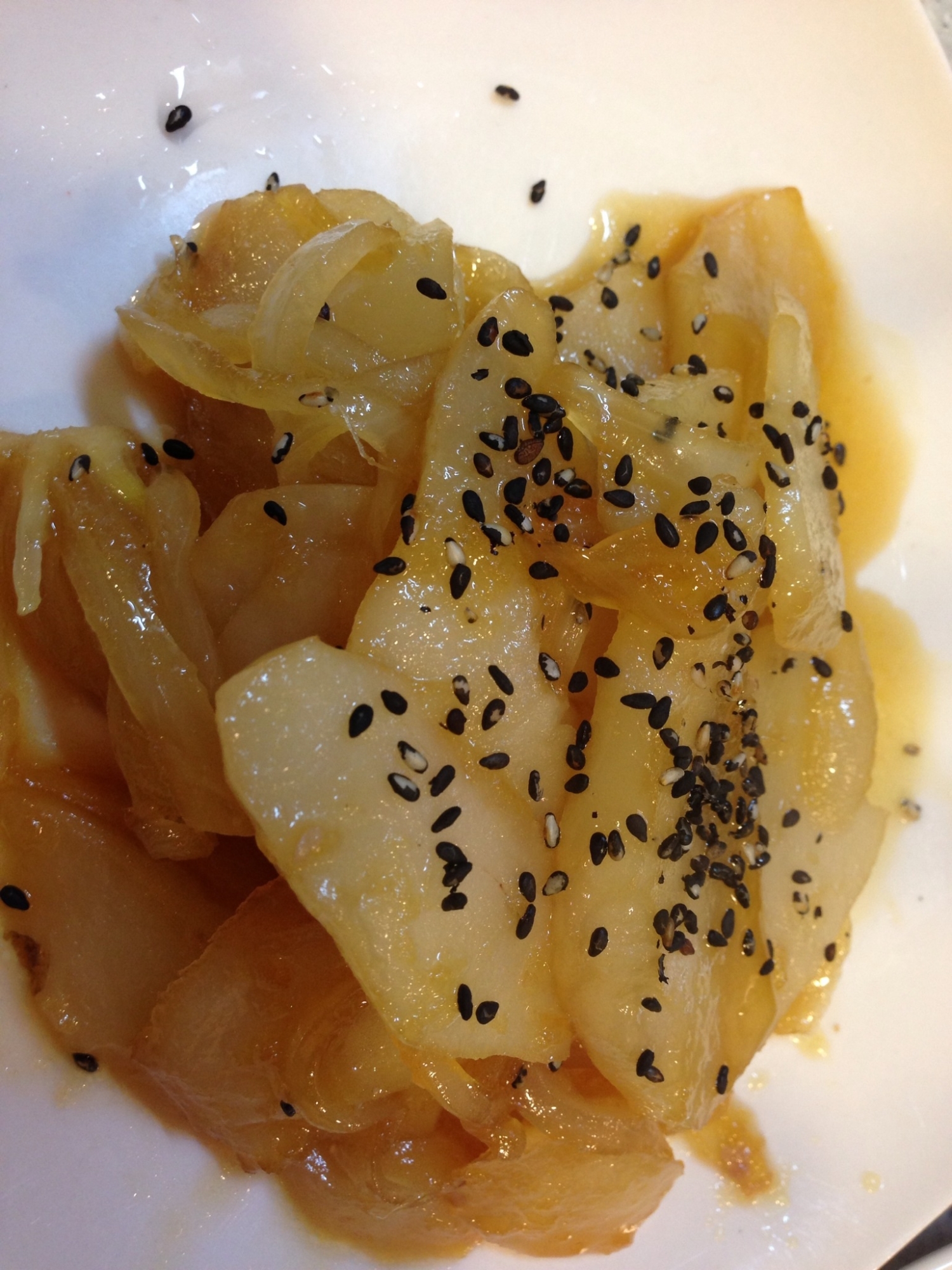 菊芋の生姜醤油炒め