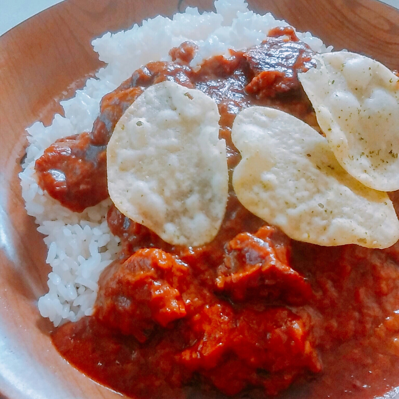 ステーキポテチカレー