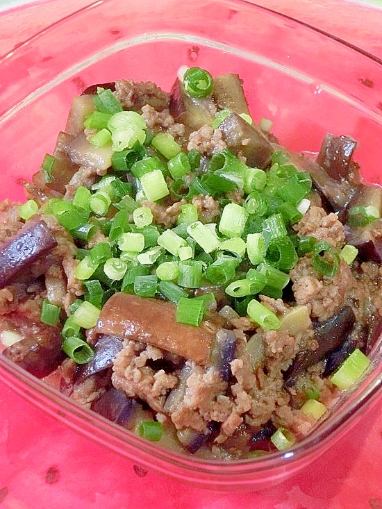 ご飯がすすむ☆ナスとひき肉の和風炒め♪