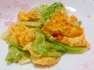 簡単!たまごとレタスのマヨ炒め