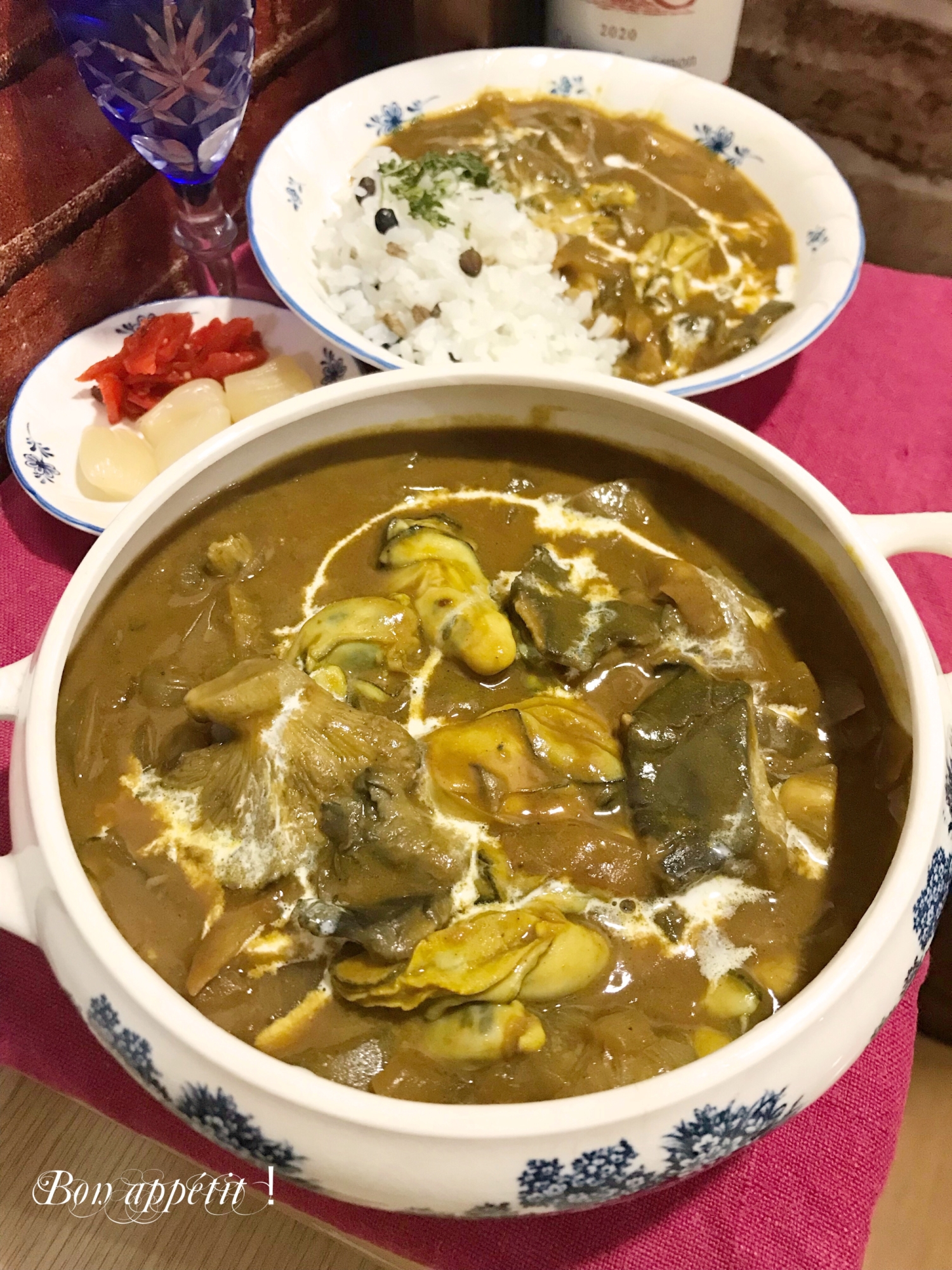 ☆★牡蠣とアワビ茸のバターたっぷりカレー♪★☆