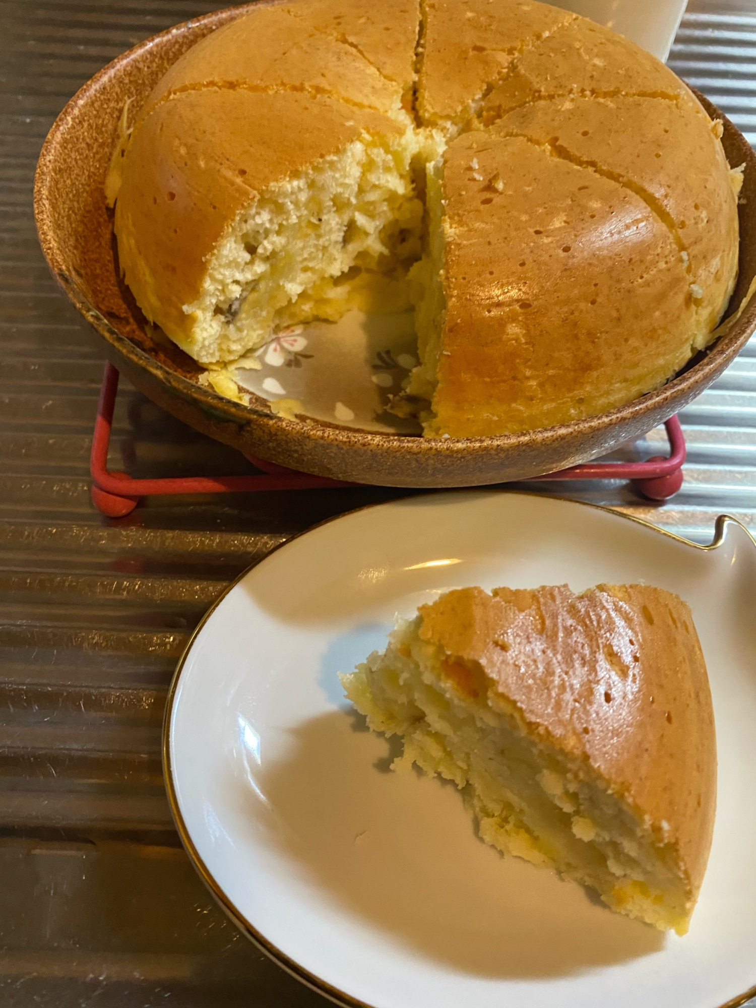 炊飯器でバナナケーキ