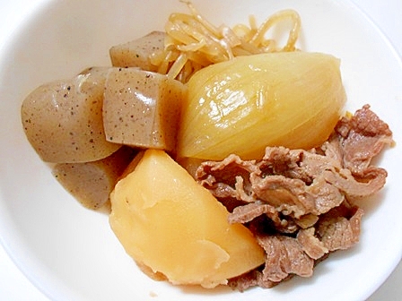 もやしとこんにゃく入り 肉じゃが