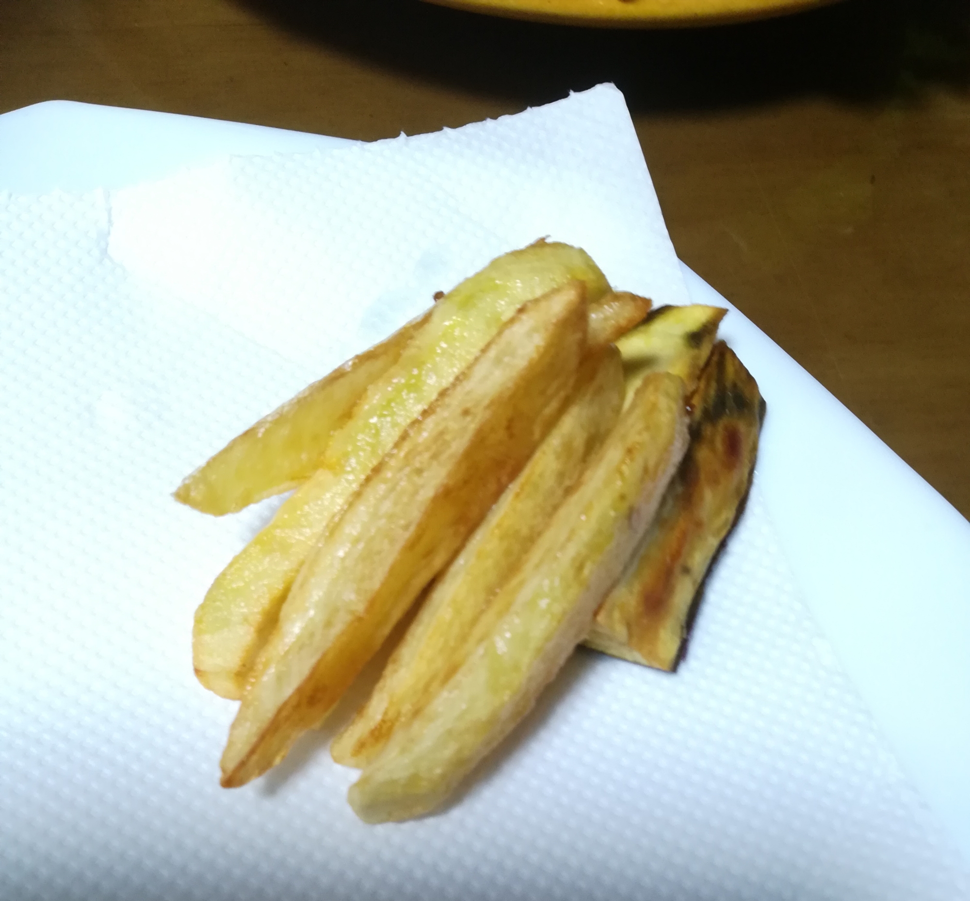 ホクホク じゃがいもとさつまいものスティック揚げ レシピ 作り方 By Momiji Mama 楽天レシピ