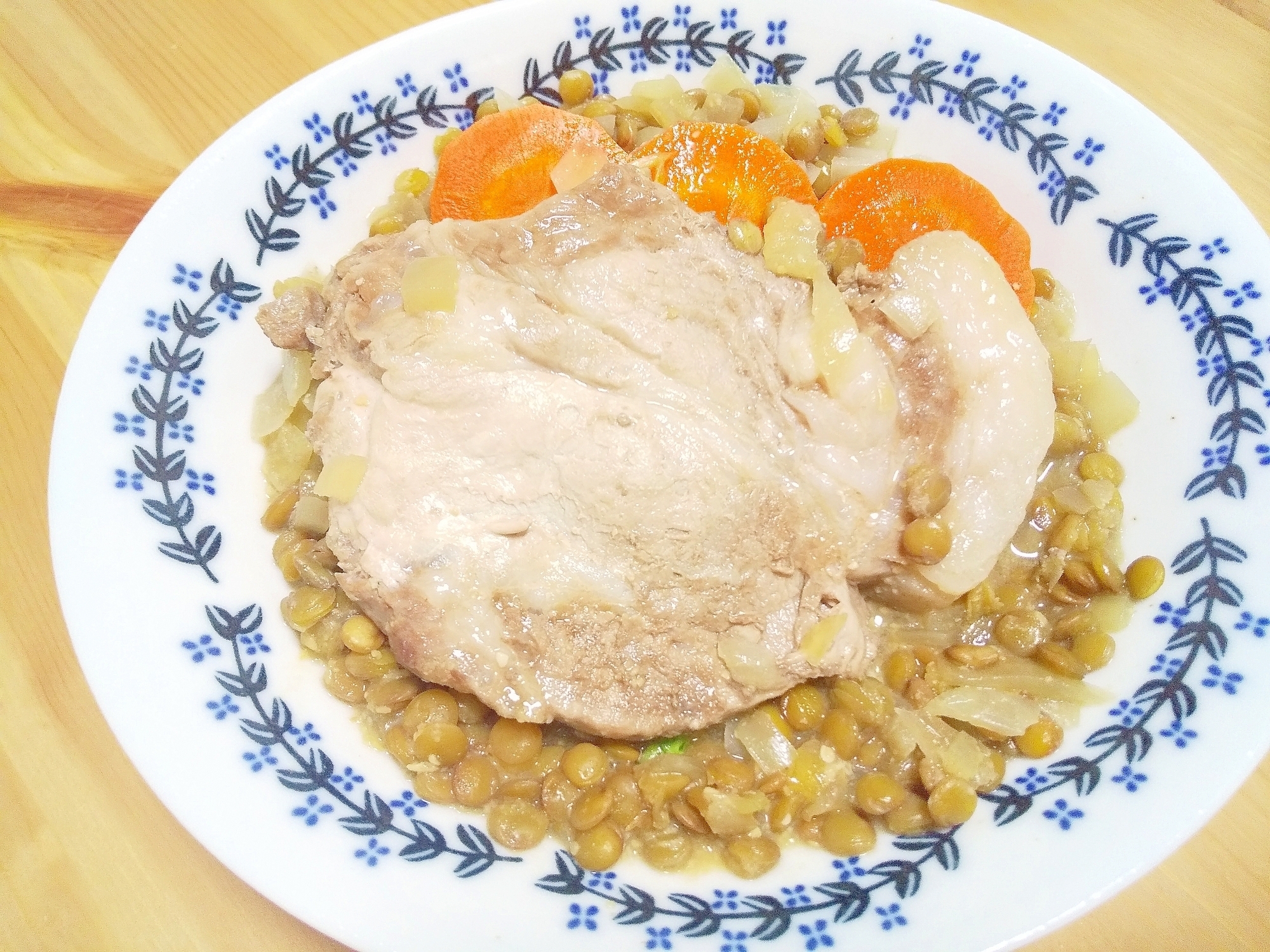 豚肉とレンズ豆の味噌ジンジャー煮込み レシピ 作り方 By Fumi 楽天レシピ