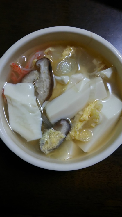 豆腐と春雨の中華スープ