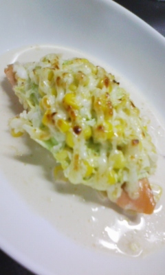 鮭のキャべツとコーンのマヨ焼き レシピ 作り方 By Happysumeer 楽天レシピ