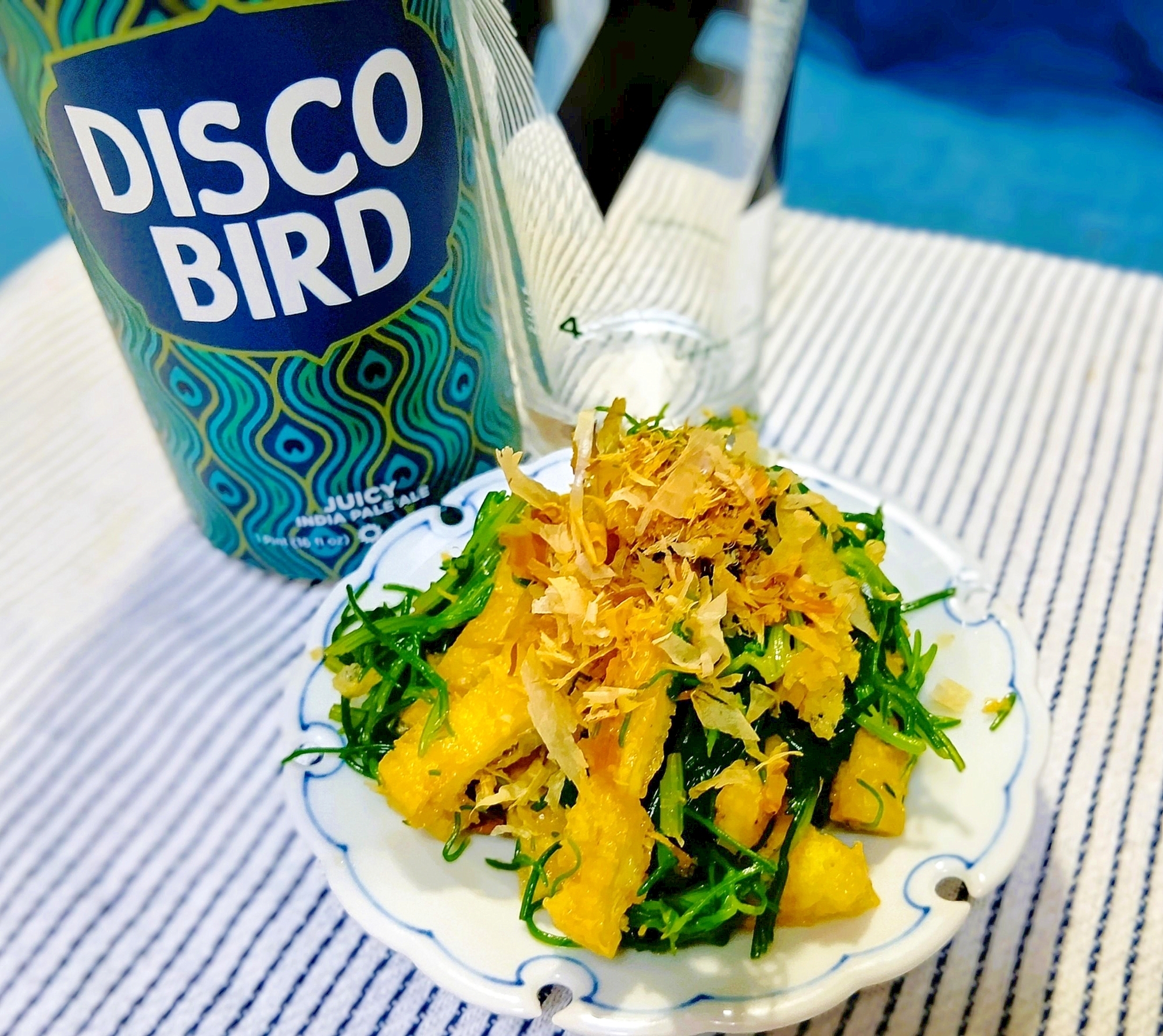 和からしツーン！おかひじきとお揚げのからし醤油和え