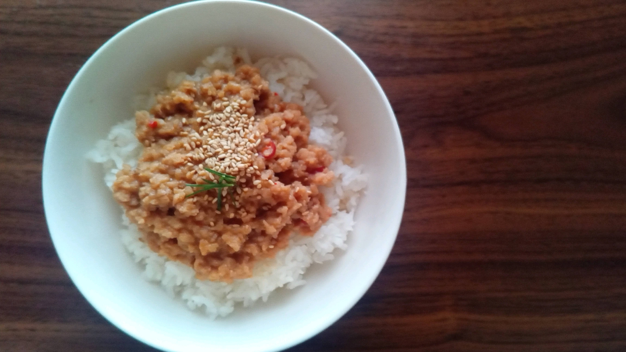 大豆ミートで作る味噌そぼろ丼