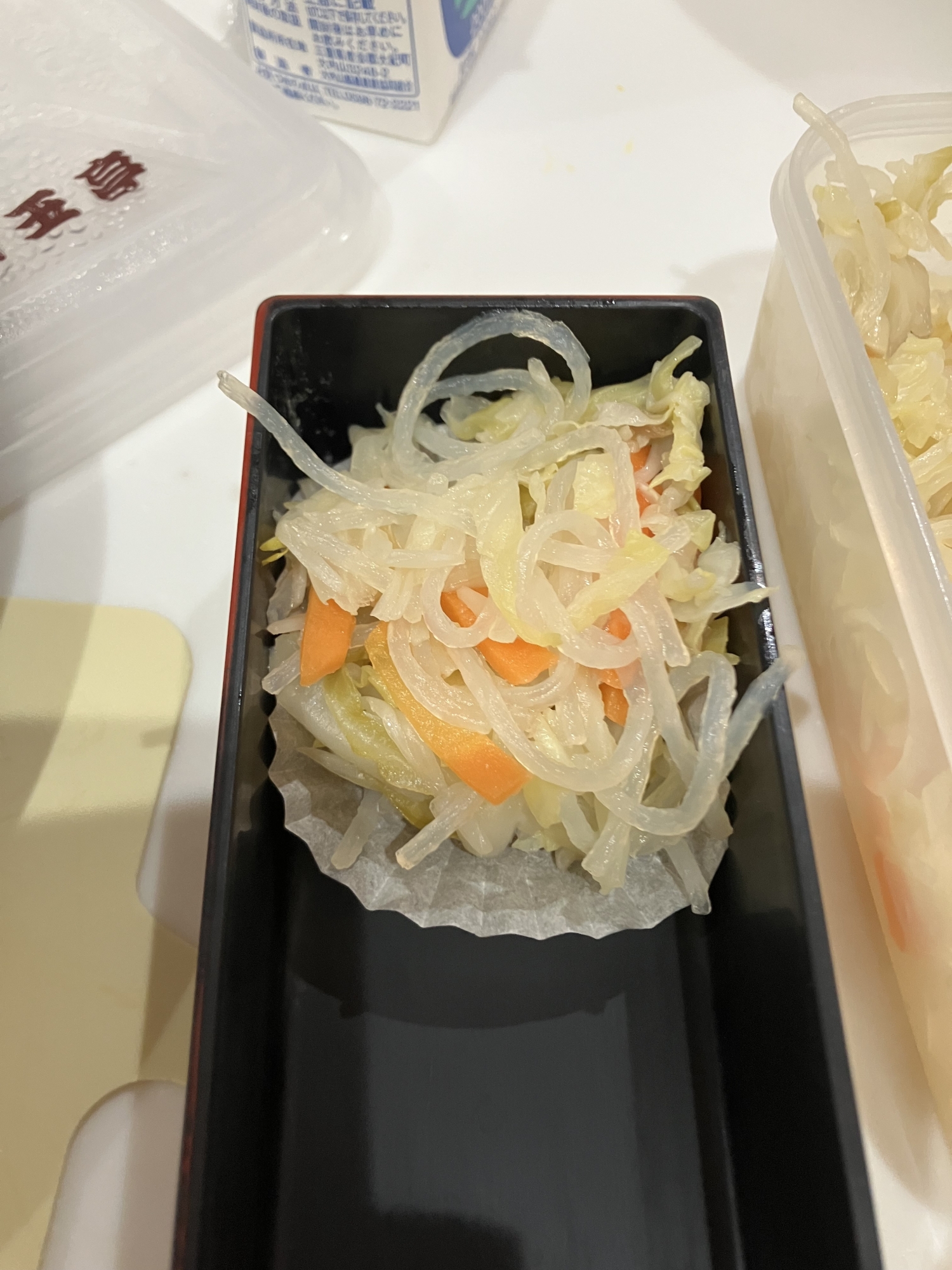 お弁当に春雨炒め