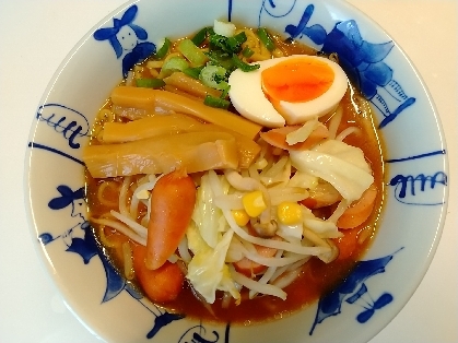 定番のラーメンの具(キャベツともやしの野菜炒め)