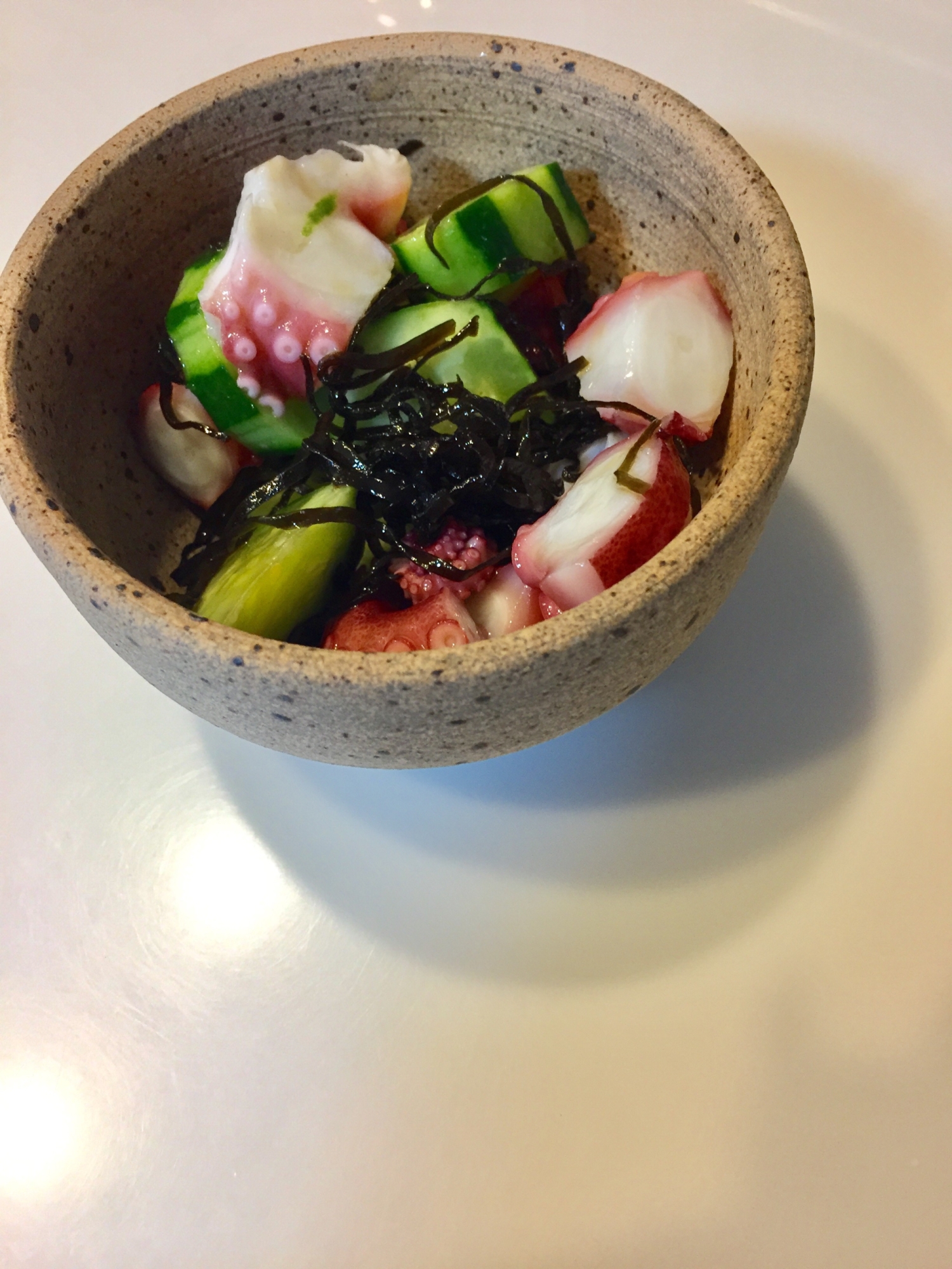 ▷タコときゅうりの塩昆布和え◀