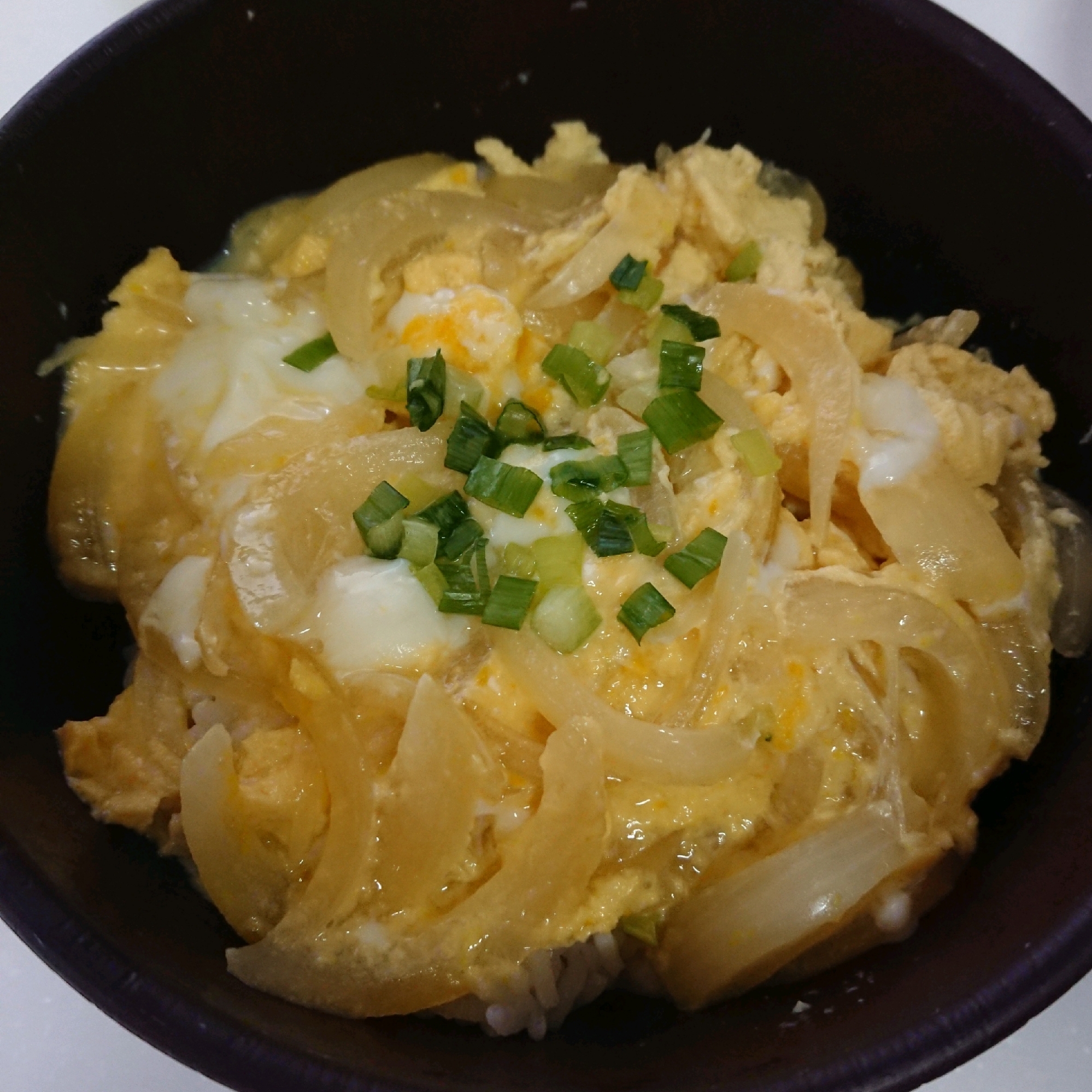 めんつゆで簡単！半熟玉子丼