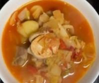 キャベツと鶏肉のトマト煮込み