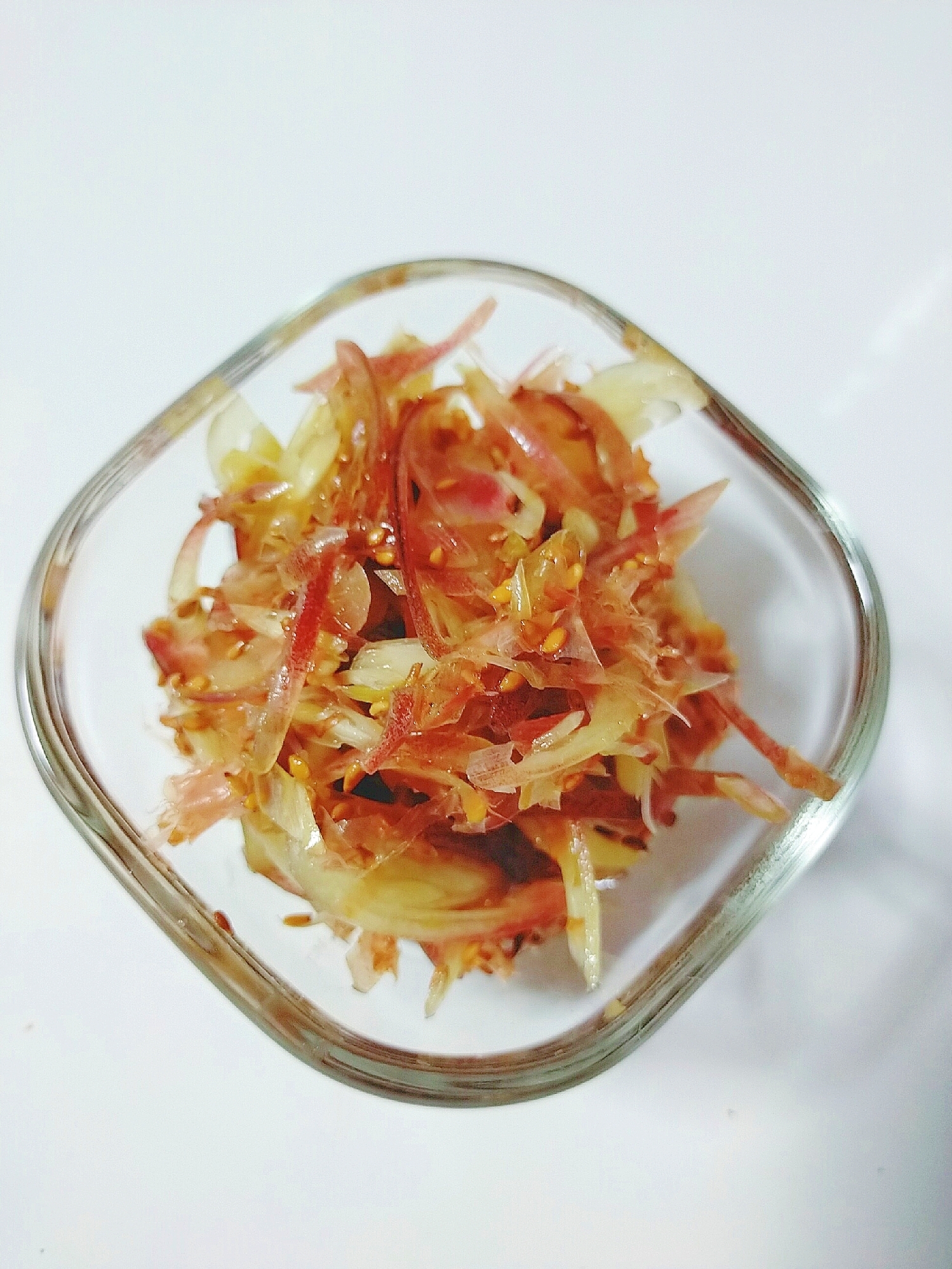 みょうがの鰹節和え