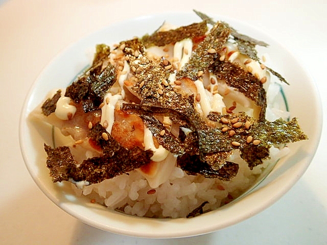 焼き餃子ともみ海苔のご飯