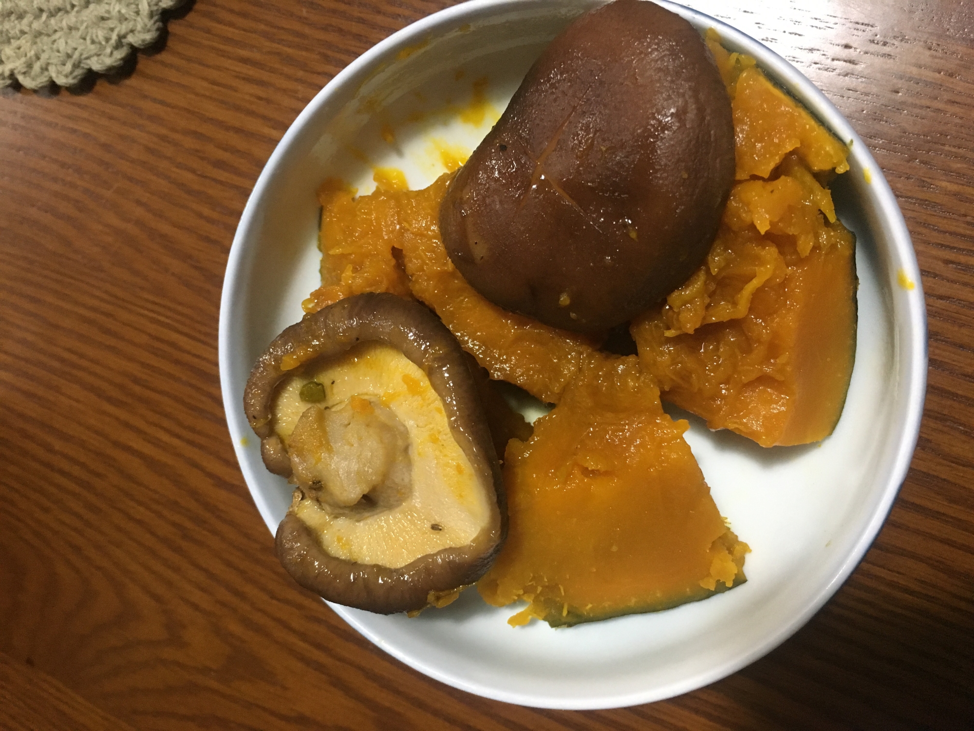 しいたけとかぼちゃの煮物