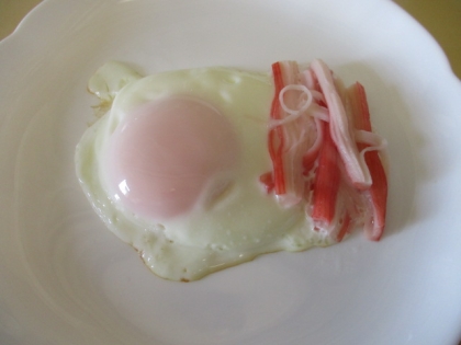 月のおとさん
今日は～☀
卵がふんわり焼き上がりカニカマも美味しくなるね♪
朝食のおにぎりのお供に美味しくいただきました(*^^)v
ご馳走様でした♡