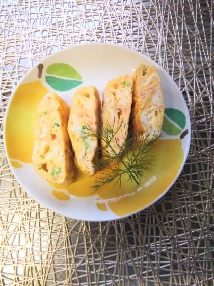 鮭フレーク入り♡旨味卵焼き♪